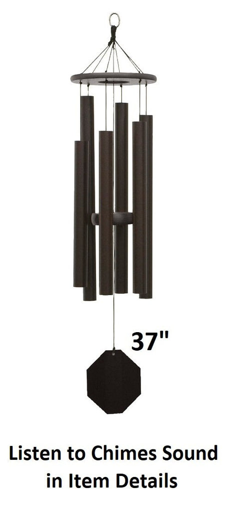 37"-53" Wind Chimes Amish Handmade - Aluminum Tubes - Sound Healing - Deep Tone Chimes - Outdoor Decor - - Wind Bells - Meditation - Nature