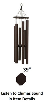 37"-53" Wind Chimes Amish Handmade - Aluminum Tubes - Sound Healing - Deep Tone Chimes - Outdoor Decor - - Wind Bells - Meditation - Nature