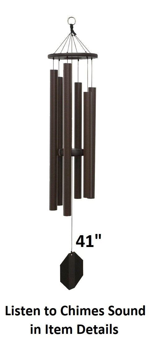 37"-53" Wind Chimes Amish Handmade - Aluminum Tubes - Sound Healing - Deep Tone Chimes - Outdoor Decor - - Wind Bells - Meditation - Nature