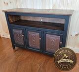 TV Stand - 3 Door Cabinet - Primitive - Storage - TV Cabinet - Amish Handmade - Multipurpose Cabinet - Rustic - Case Goods - Fully Assembled - Cabinets, Dresser, Table