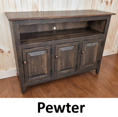 TV Stand - 3 Door Cabinet - Primitive - Storage - TV Cabinet - Amish Handmade - Multipurpose Cabinet - Rustic - Case Goods - Fully Assembled