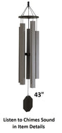 43"-73" Wind Chimes Amish Handmade - Mocha - Aluminum Tubes - Deep Tone - Sound Healing - Outdoor Decor - Wind Bells - Meditation - Nature