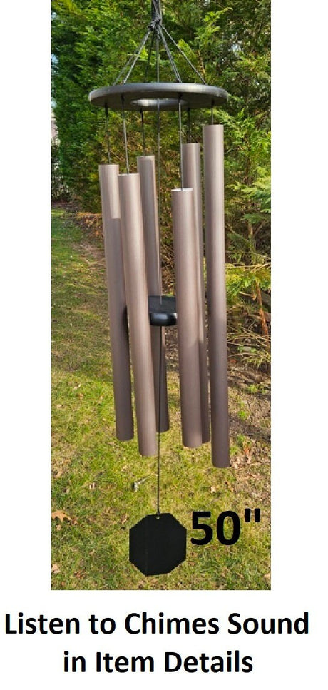 42"-82" Wind Chimes Amish Handmade - Deep Tone - Melody - Sound Healing - Outdoor Decor - Aluminum Tubes - Wind Bells - Meditation - Nature