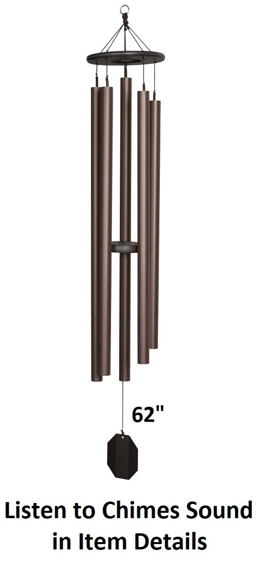 42"-82" Wind Chimes Amish Handmade - Deep Tone - Melody - Sound Healing - Outdoor Decor - Aluminum Tubes - Wind Bells - Meditation - Nature