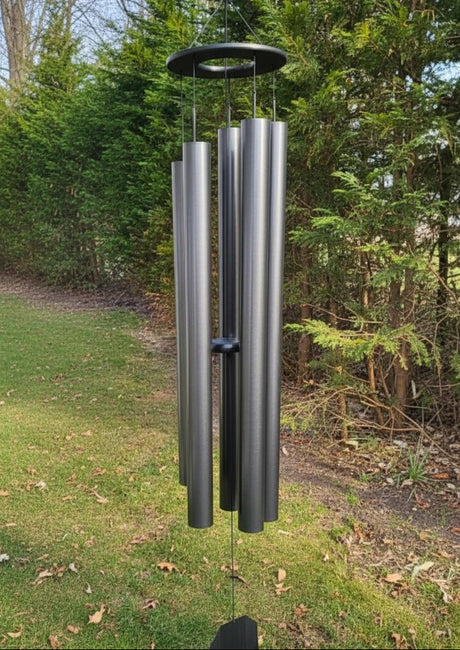 75" Wind Chimes  Amish Handmade - Aluminum Tubes - Large - Deep Tone - Healing - Outdoor Decor - Soothing - Wind Bells - Meditation - Nature - Garden Decoration