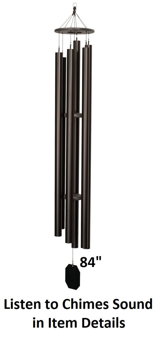 51"-84" Wind Chimes Amish Handmade - Aluminum Tubes - Deep Tone - Healing - Outdoor Decor - Soothing - Wind Bells - Meditation - Nature