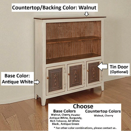 Amish Handmade 3 Door Cabinet - Hutch Cabinet - Multipurpose Cabinet - Rustic - Hall Cabinet - Case Goods - Vintage - Primitive - Storage