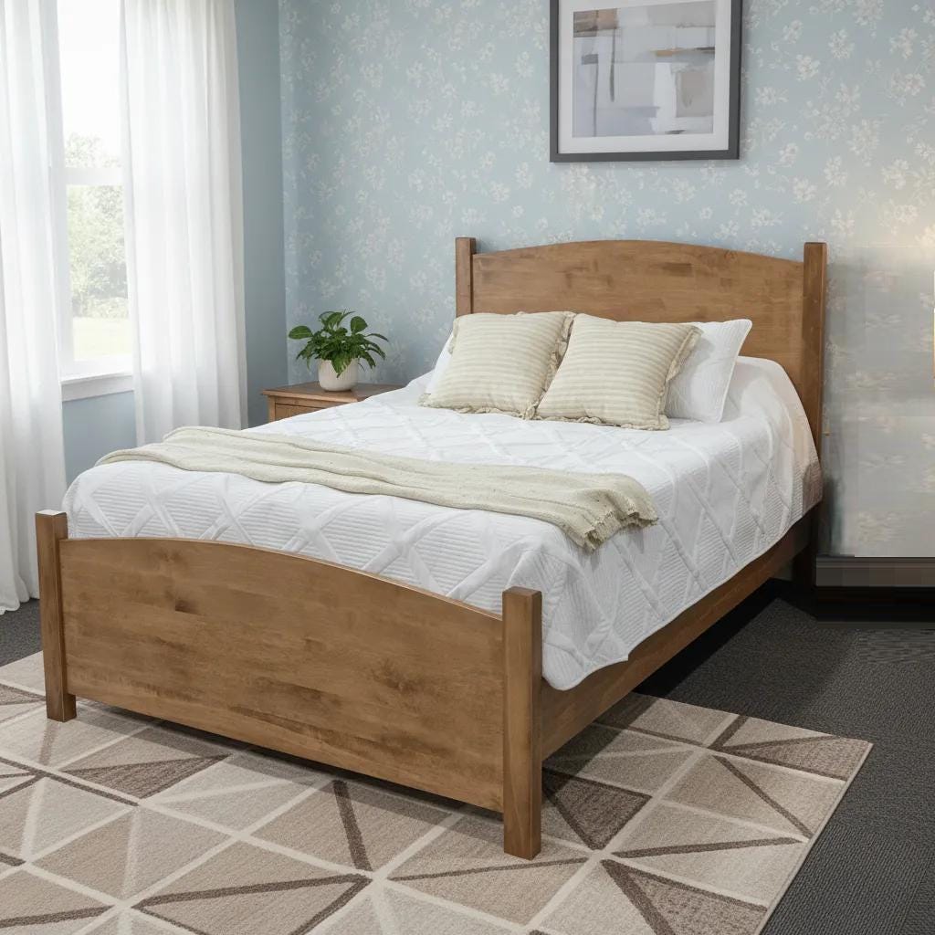 Amish Handmade Bedroom Set - Dresser With Mirror - Drawer Chest - Drawer Dresser - Queen Bed Set - Nightstand - Mirror - Case Goods - Home