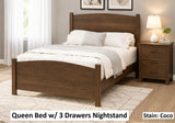 Amish Handmade Bedroom Set - Dresser With Mirror - Drawer Chest - Drawer Dresser - Queen Bed Set - Nightstand - Mirror - Case Goods - Home