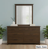 Amish Handmade Bedroom Set - Dresser With Mirror - Drawer Chest - Drawer Dresser - Queen Bed Set - Nightstand - Mirror - Case Goods - Home