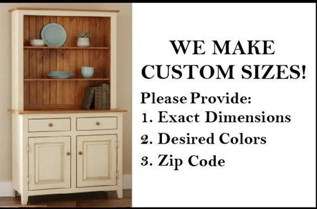 Amish Handmade Bookcase Cabinet - Large Cabinet Hutch- Multipurpose Cabinet Drawers - Farmhouse - Storage - Rustic - Case Goods -Home Decor