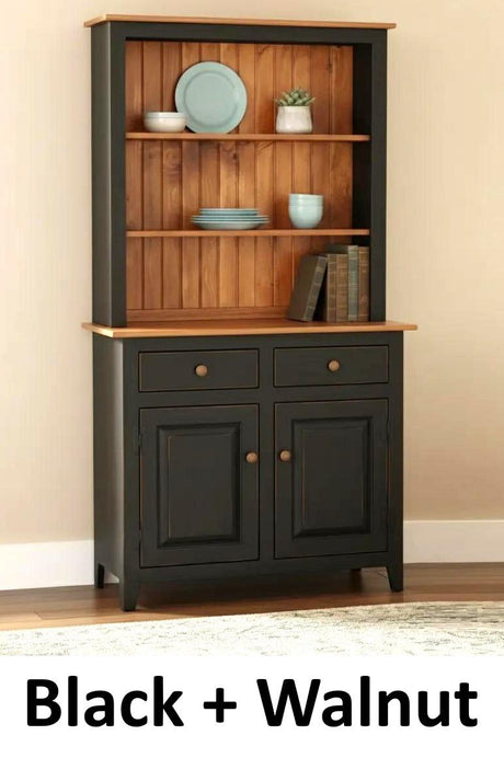 Amish Handmade Bookcase Cabinet - Large Cabinet Hutch- Multipurpose Cabinet Drawers - Farmhouse - Storage - Rustic - Case Goods -Home Decor