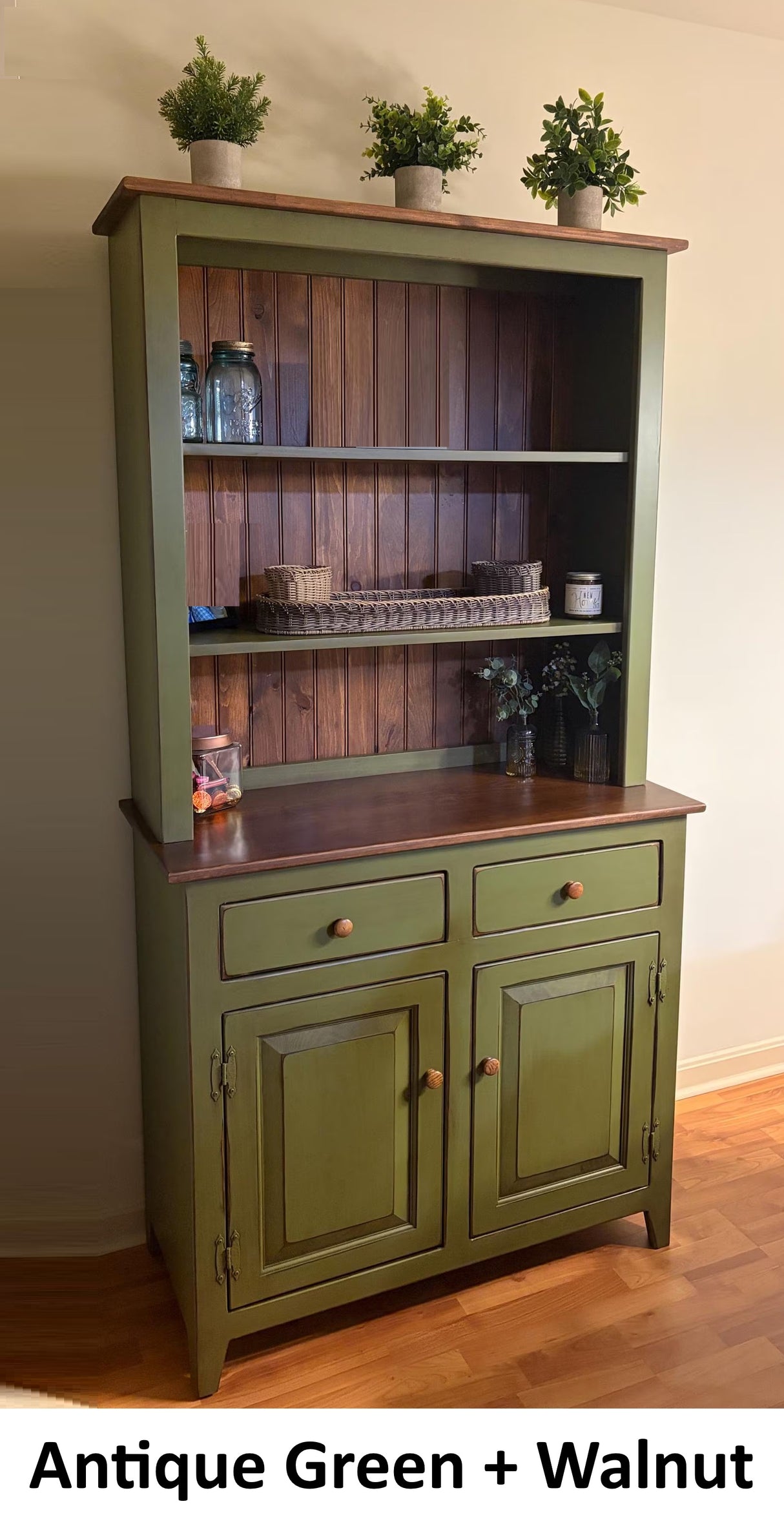 Amish Handmade Bookcase Cabinet - Large Cabinet Hutch- Multipurpose Cabinet Drawers - Farmhouse - Storage - Rustic - Case Goods -Home Decor