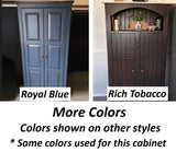 Amish Handmade Cabinet with Two Drawers, Farmhouse Furniture Wooden Hall Cabinet 2 Door Cabinet Primitive Cabinet Buffet Cabinet Home Decor