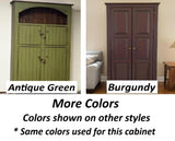 Amish Handmade Cabinet with Two Drawers, Farmhouse Furniture Wooden Hall Cabinet 2 Door Cabinet Primitive Cabinet Buffet Cabinet Home Decor