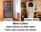 Amish Handmade Cabinet with Two Drawers, Farmhouse Furniture Wooden Hall Cabinet 2 Door Cabinet Primitive Cabinet Buffet Cabinet Home Decor