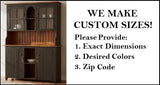 Amish Handmade Multipurpose Cabinet - China Cabinet - Glass Cabinet - Farmhouse - Organizer - Storage - Rustic - Case Goods - Home Decor