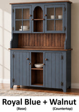 Amish Handmade Multipurpose Cabinet - China Cabinet - Glass Cabinet - Farmhouse - Organizer - Storage - Rustic - Case Goods -Home  Decor