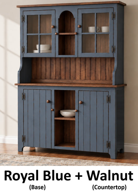 Amish Handmade Multipurpose Cabinet - China Cabinet - Glass Cabinet - Farmhouse - Organizer - Storage - Rustic - Case Goods -Home  Decor