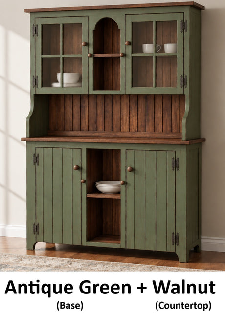 Amish Handmade Multipurpose Cabinet - China Cabinet - Glass Cabinet - Farmhouse - Organizer - Storage - Rustic - Case Goods -Home  Decor