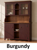 Amish Handmade Multipurpose Cabinet - China Cabinet - Glass Cabinet - Farmhouse - Organizer - Storage - Rustic - Case Goods -Home  Decor