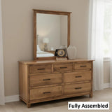 Amish Handmade Dresser With Mirror - Bedroom Set - Drawer Chest - Drawer Dresser - Queen Bed Set - Nightstand - Mirror - Case Goods