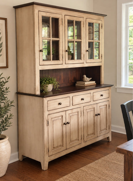 Amish Handmade Multipurpose Cabinet - China Cabinet - Glass Cabinet - Farmhouse - Organizer - Storage - Rustic - Case Goods - Home Decor