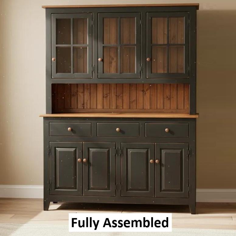 Amish Handmade Multipurpose Cabinet - China Cabinet - Glass Cabinet - Farmhouse - Organizer - Storage - Rustic - Case Goods - Home Decor
