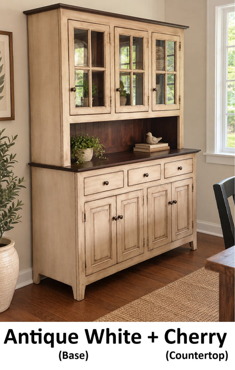 Amish Handmade Multipurpose Cabinet - China Cabinet - Glass Cabinet - Farmhouse - Organizer - Storage - Rustic - Case Goods - Home Decor
