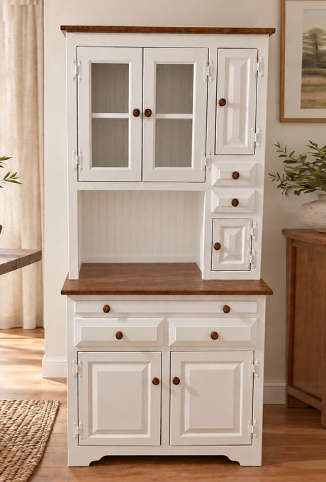 Amish Handmade Multipurpose Cabinet - China Cabinet - Glass Cabinet - Farmhouse - Organizer - Storage - Rustic - Case Goods - Home Decor