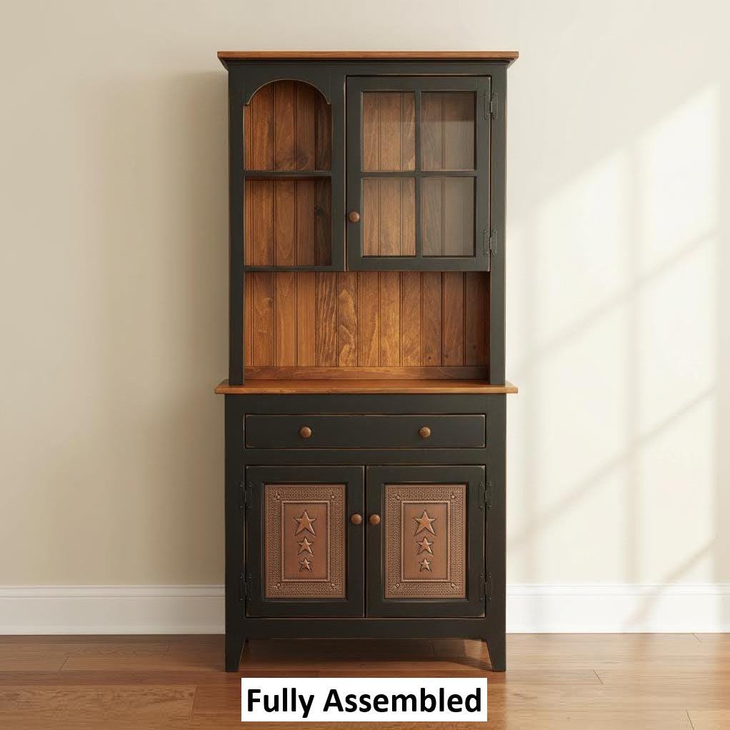 Amish Handmade Multipurpose Cabinet - Glass Cabinet - Large Cabinet - Farmhouse - Organizer - Storage - Rustic - Case Goods - Home Decor