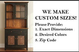 Amish Handmade Multipurpose Cabinet - Glass Cabinet - Large Cabinet - Farmhouse - Organizer - Storage - Rustic - Case Goods - Home Decor