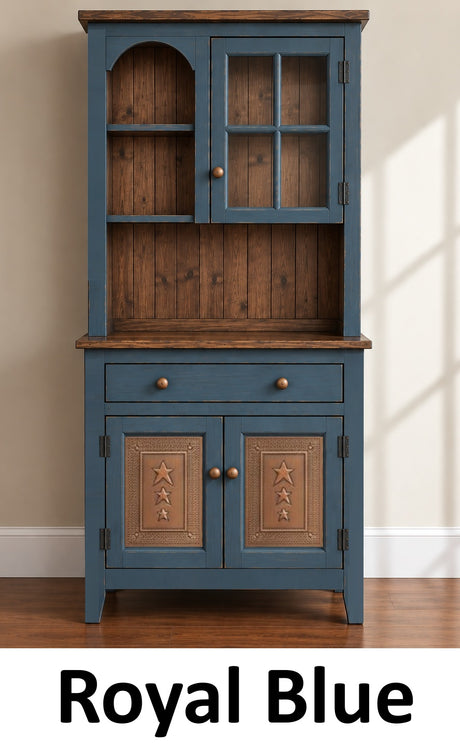Amish Handmade Multipurpose Cabinet - Glass Cabinet - Large Cabinet - Farmhouse - Organizer - Storage - Rustic - Case Goods - Home Decor
