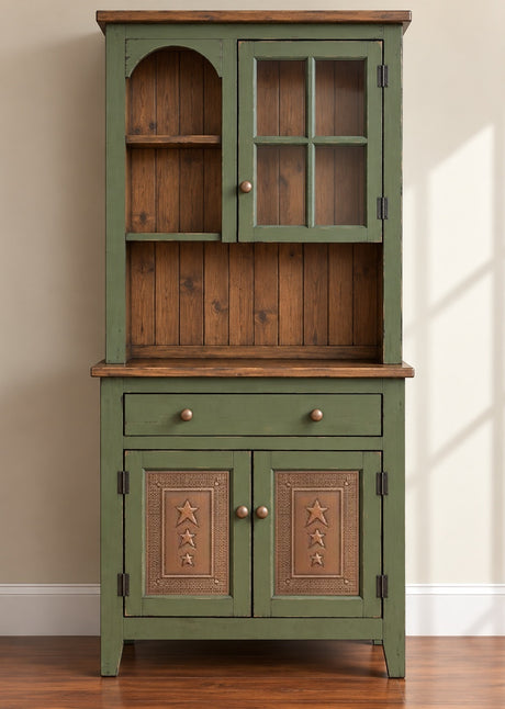 Amish Handmade Multipurpose Cabinet - Glass Cabinet - Large Cabinet - Farmhouse - Organizer - Storage - Rustic - Case Goods - Home Decor