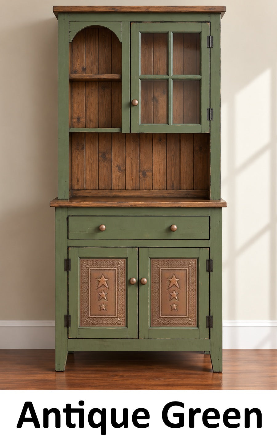 Amish Handmade Multipurpose Cabinet - Glass Cabinet - Large Cabinet - Farmhouse - Organizer - Storage - Rustic - Case Goods - Home Decor