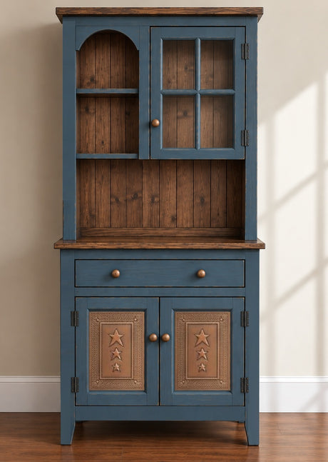 Amish Handmade Multipurpose Cabinet - Glass Cabinet - Large Cabinet - Farmhouse - Organizer - Storage - Rustic - Case Goods - Home Decor