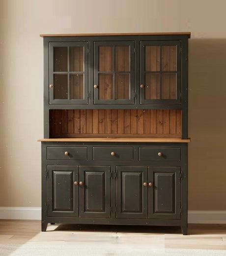 Amish Handmade Multipurpose Cabinet - China Cabinet - Glass Cabinet - Farmhouse - Organizer - Storage - Rustic - Case Goods - Home Decor