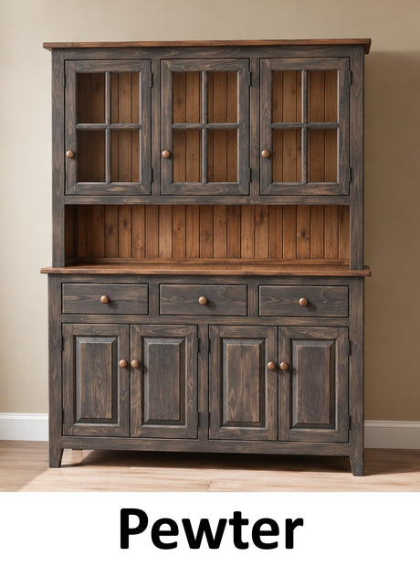 Amish Handmade Multipurpose Cabinet - China Cabinet - Glass Cabinet - Farmhouse - Organizer - Storage - Rustic - Case Goods - Home Decor