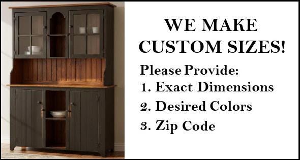 Amish Handmade Multipurpose Cabinet - China Cabinet - Glass Cabinet - Farmhouse - Organizer - Storage - Rustic - Case Goods - Home Decor