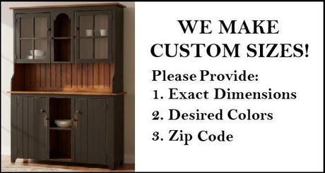 Amish Handmade Multipurpose Cabinet - China Cabinet - Glass Cabinet - Farmhouse - Organizer - Storage - Rustic - Case Goods - Home Decor