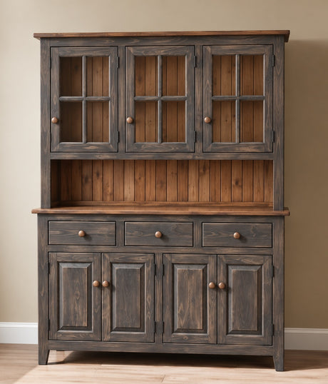 Amish Handmade Multipurpose Cabinet - China Cabinet - Glass Cabinet - Farmhouse - Organizer - Storage - Rustic - Case Goods - Home Decor