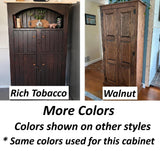 Amish Handmade Glass Corner Cabinet - Multipurpose Cabinet - Farmhouse - Primitive Cabinet - Corner Cupboard - Amish Bookcase - Case Goods