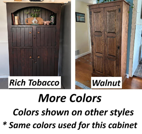 Amish Handmade Glass Corner Cabinet - Multipurpose Cabinet - Farmhouse - Primitive Cabinet - Corner Cupboard - Amish Bookcase - Case Goods