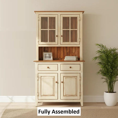 Amish Handmade Multipurpose Cabinet - Glass Cabinet - Large Cabinet - Farmhouse - Organizer - Storage - Rustic - Case Goods - Home Decor