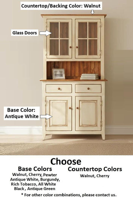 Amish Handmade Multipurpose Cabinet - Glass Cabinet - Large Cabinet - Farmhouse - Organizer - Storage - Rustic - Case Goods - Home Decor