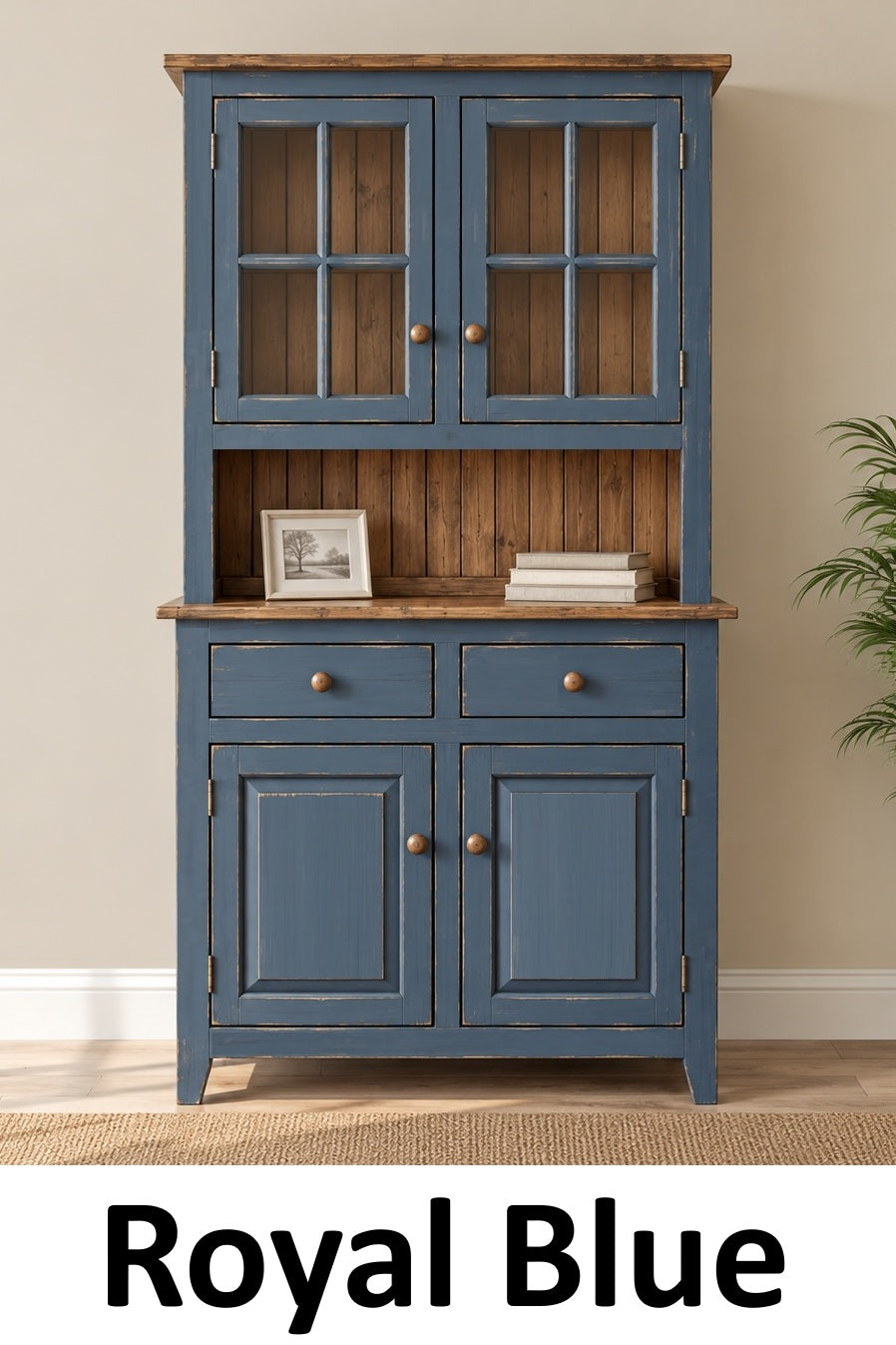 Amish Handmade Multipurpose Cabinet - Glass Cabinet - Large Cabinet - Farmhouse - Organizer - Storage - Rustic - Case Goods - Home Decor