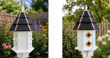 Painted Cedar Roof Birdhouse 2-8 Compartments Amish Handmade Birdhouse Handmade Maintenance Free Gifts for Bird Lovers Large Bird Houses