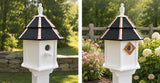 Painted Cedar Roof Birdhouse 2-8 Compartments Amish Handmade Birdhouse Handmade Maintenance Free Gifts for Bird Lovers Large Bird Houses