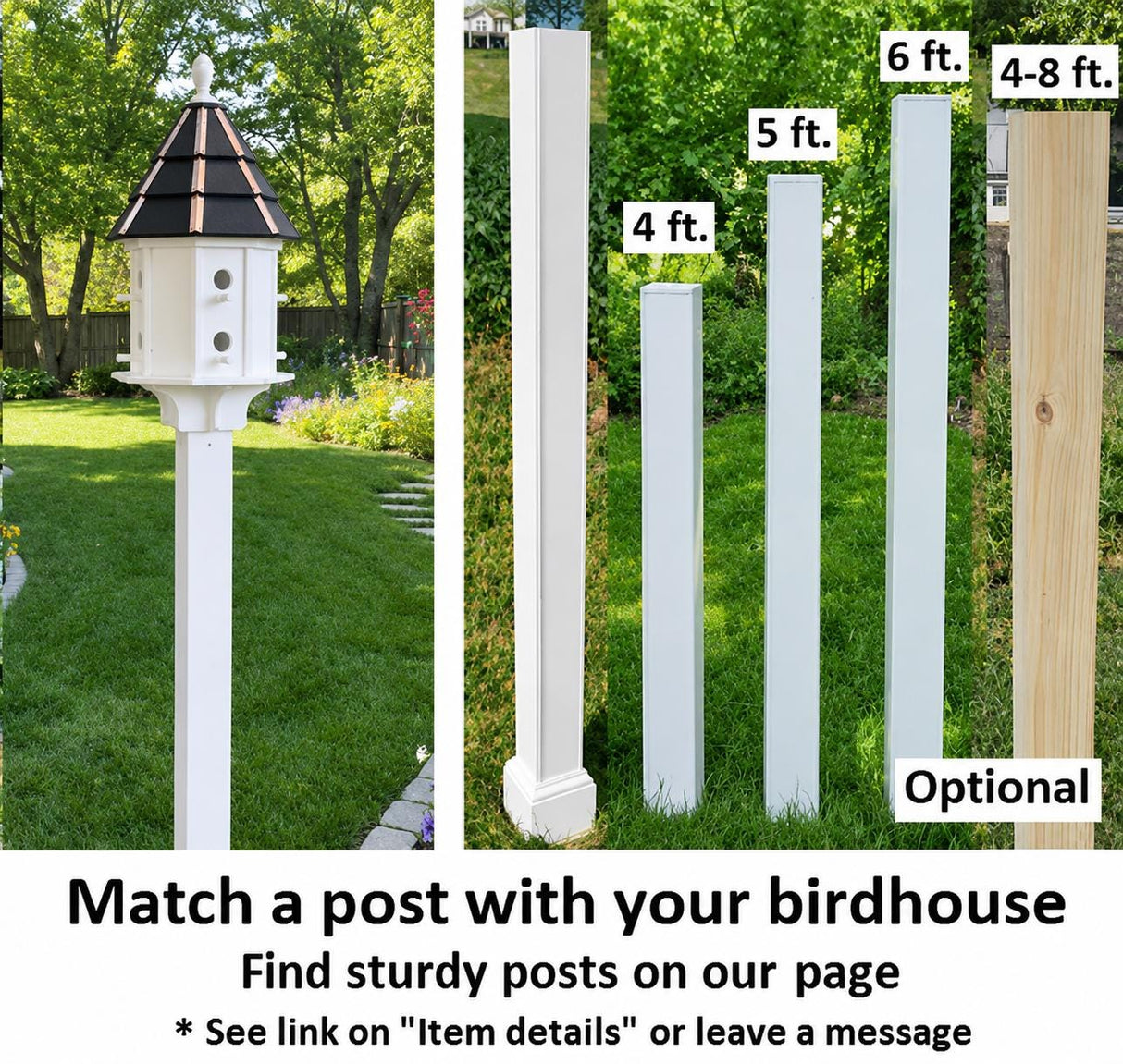 Painted Cedar Roof Birdhouse 2-8 Compartments Amish Handmade Birdhouse Handmade Maintenance Free Gifts for Bird Lovers Large Bird Houses