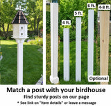 Painted Cedar Roof Birdhouse 2-8 Compartments Amish Handmade Birdhouse Handmade Maintenance Free Gifts for Bird Lovers Large Bird Houses